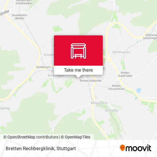 Карта Bretten Rechbergklinik