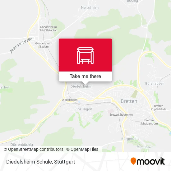 Карта Diedelsheim Schule