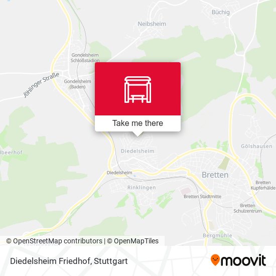 Diedelsheim Friedhof map