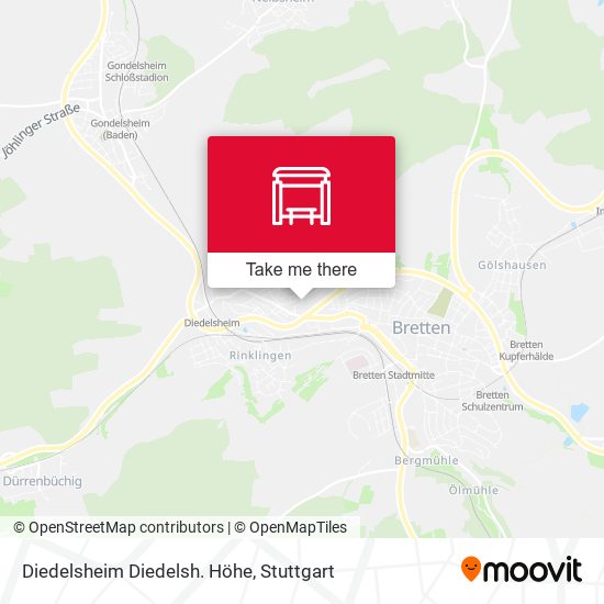 Diedelsheim Diedelsh. Höhe map
