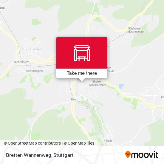 Карта Bretten Wannenweg