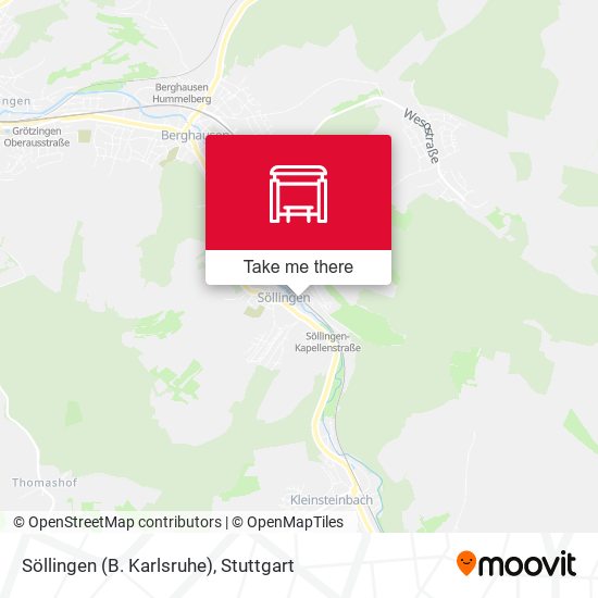 Карта Söllingen (B. Karlsruhe)