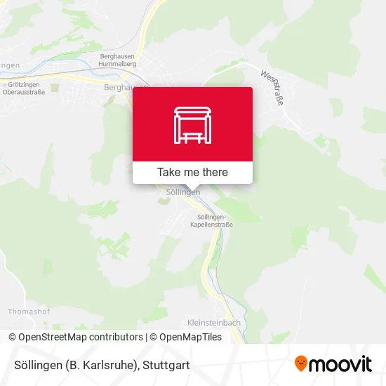 Карта Söllingen (B. Karlsruhe)