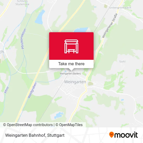 Карта Weingarten Bahnhof