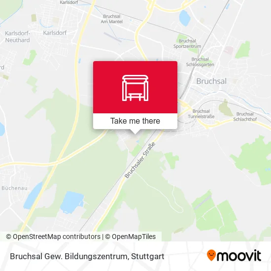 Карта Bruchsal Gew. Bildungszentrum