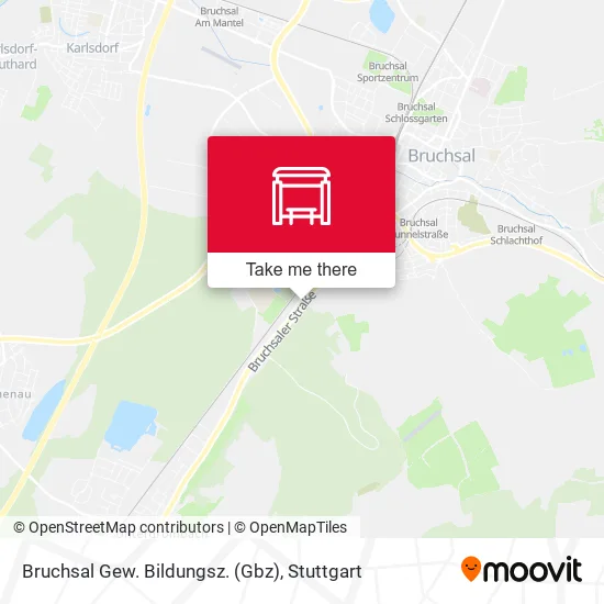 Карта Bruchsal Gew. Bildungsz. (Gbz)