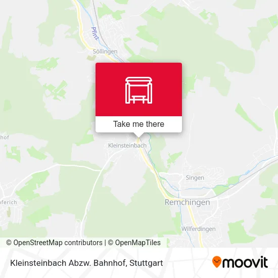 Карта Kleinsteinbach Abzw. Bahnhof