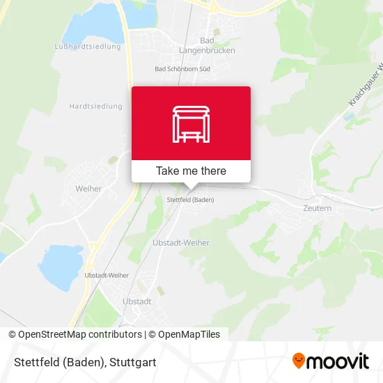 Карта Stettfeld (Baden)