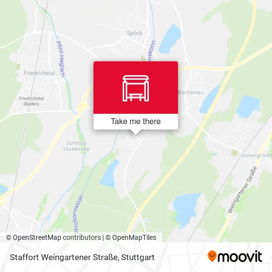 Карта Staffort Weingartener Straße