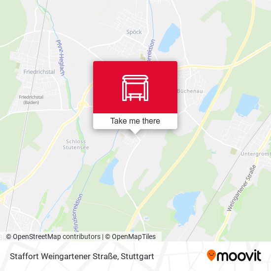 Staffort Weingartener Straße map