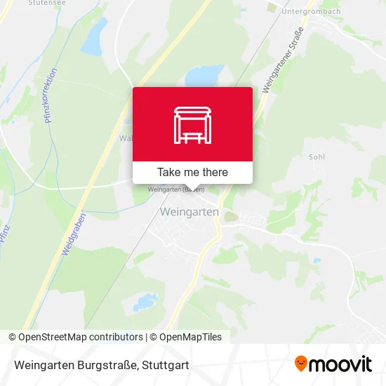 Карта Weingarten Burgstraße