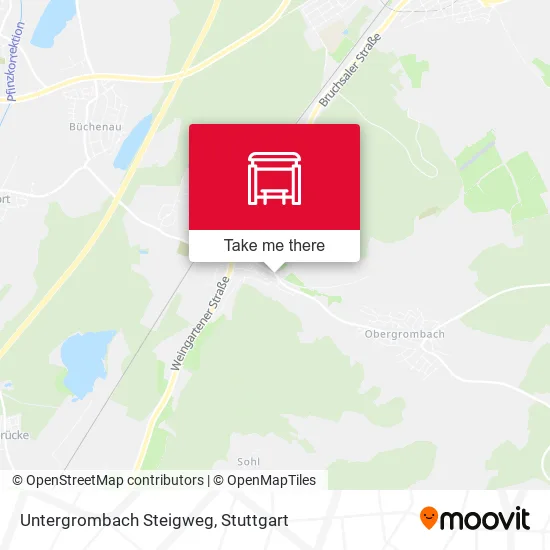 Карта Untergrombach Steigweg