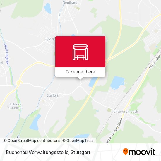 Büchenau Verwaltungsstelle map