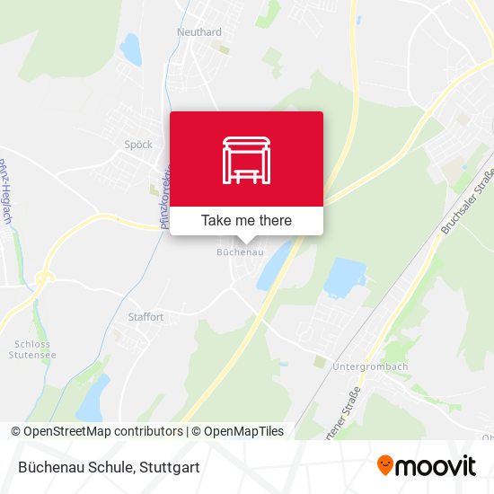 Büchenau Schule map