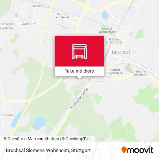 Bruchsal Siemens Wohnheim map