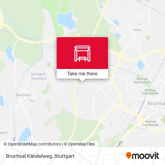 Bruchsal Kändelweg map