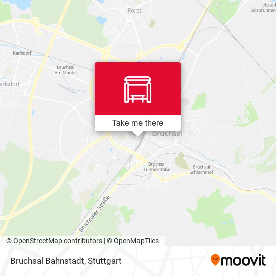 Карта Bruchsal Bahnstadt