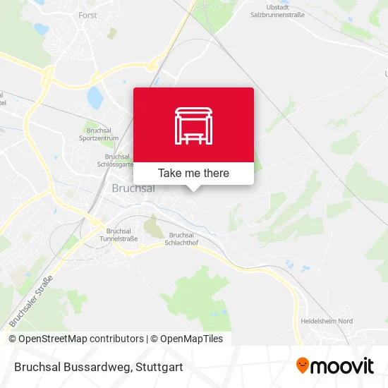Карта Bruchsal Bussardweg