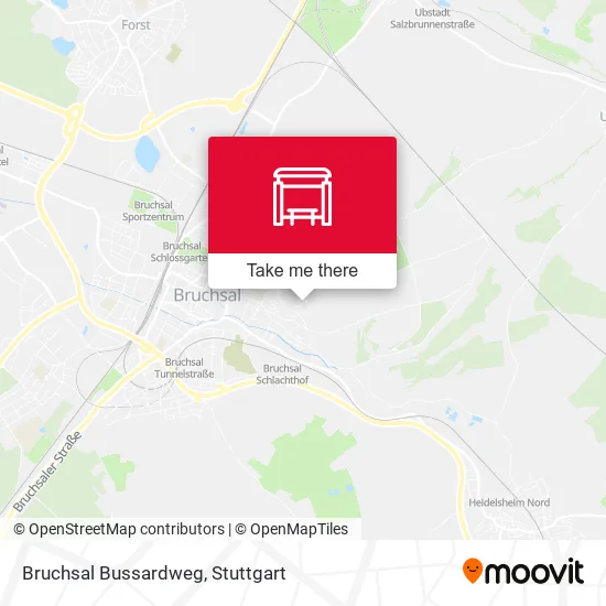Карта Bruchsal Bussardweg