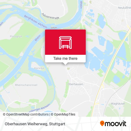 Oberhausen Weiherweg map