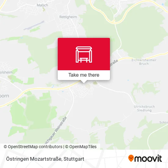 Östringen Mozartstraße map