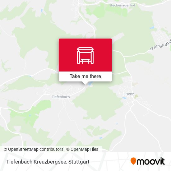 Tiefenbach Kreuzbergsee map