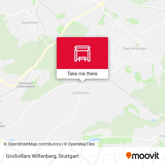 Großvillars Wilfenberg map