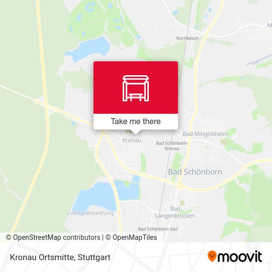 Карта Kronau Ortsmitte