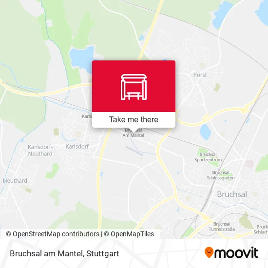 Карта Bruchsal am Mantel