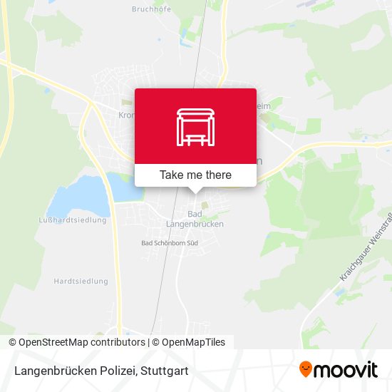 Langenbrücken Polizei map