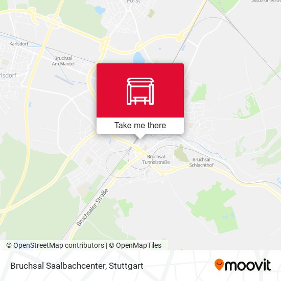 Bruchsal Saalbachcenter map