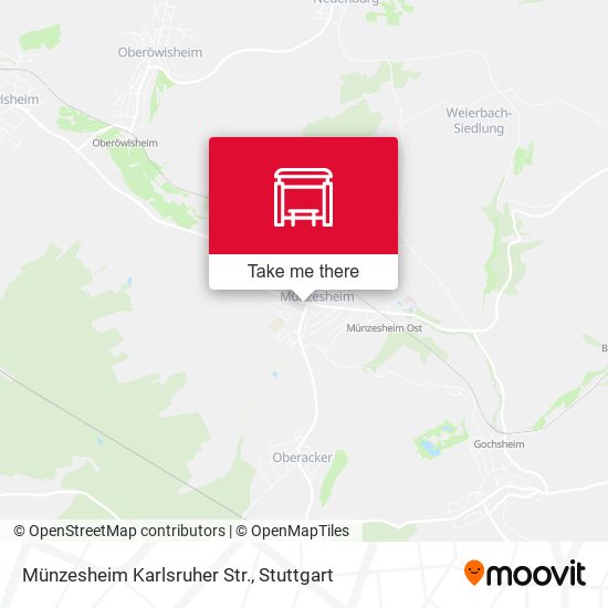 Карта Münzesheim Karlsruher Str.