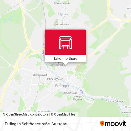 Карта Ettlingen Schröderstraße