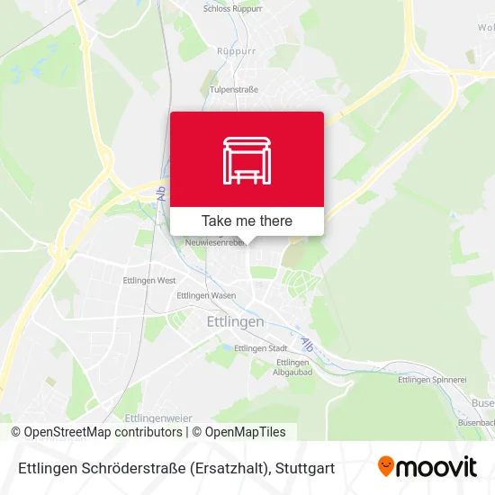 Карта Ettlingen Schröderstraße (Ersatzhalt)