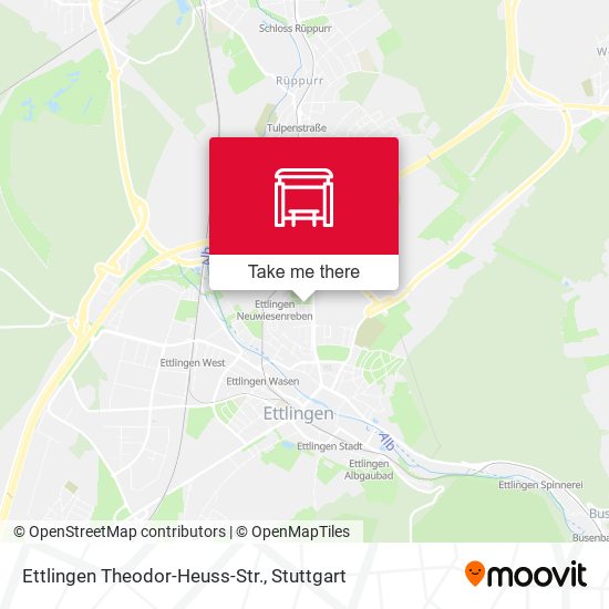 Ettlingen Theodor-Heuss-Str. map
