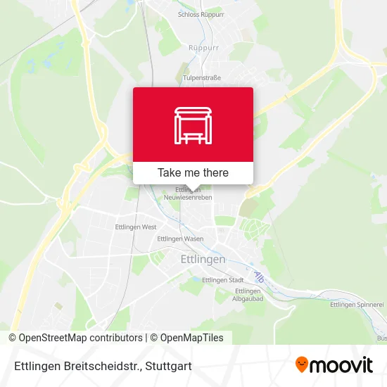 Карта Ettlingen Breitscheidstr.