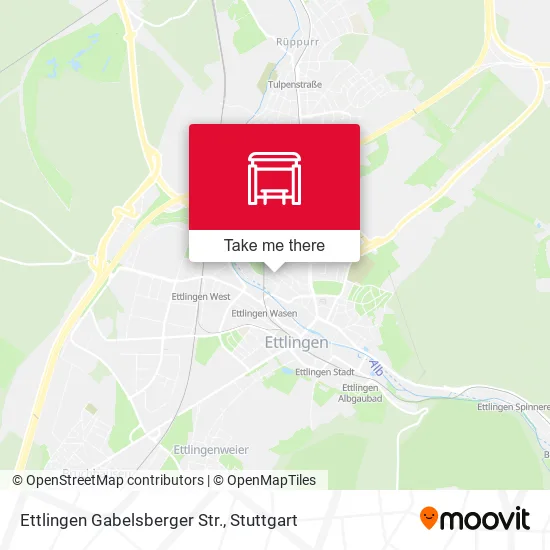 Карта Ettlingen Gabelsberger Str.