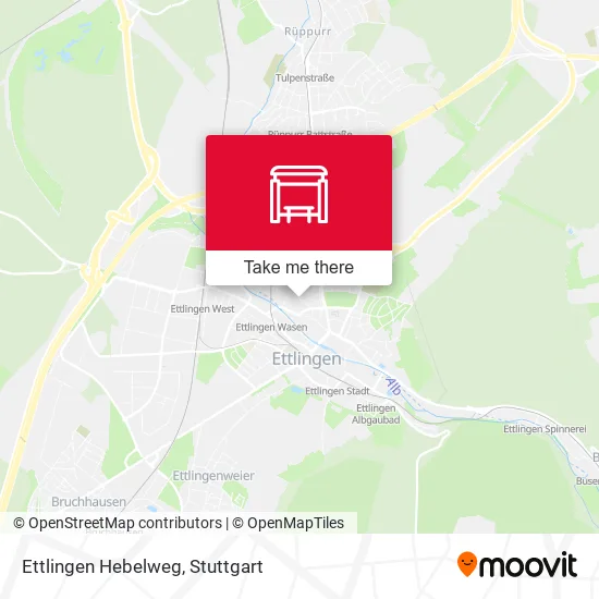 Карта Ettlingen Hebelweg
