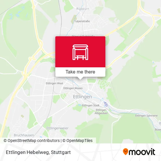 Карта Ettlingen Hebelweg