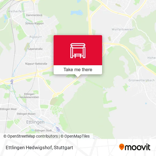 Карта Ettlingen Hedwigshof