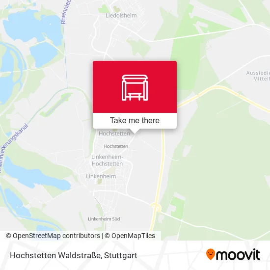 Карта Hochstetten Waldstraße