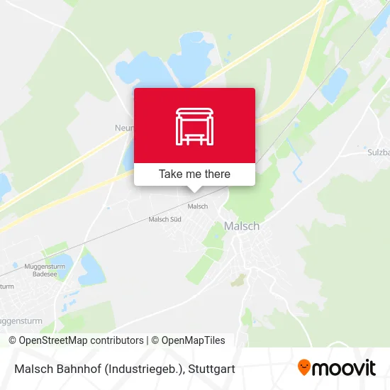 Карта Malsch Bahnhof (Industriegeb.)