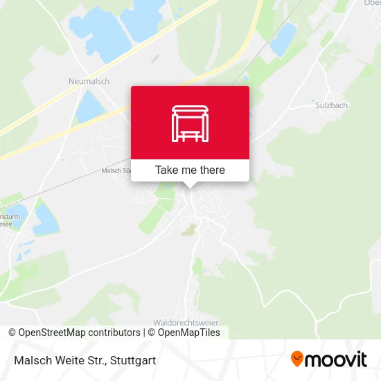 Карта Malsch Weite Str.