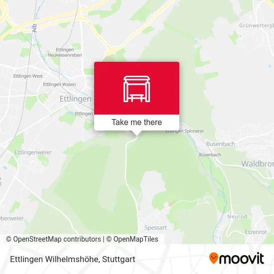 Карта Ettlingen Wilhelmshöhe