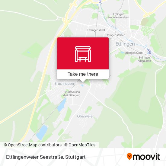 Ettlingenweier Seestraße map