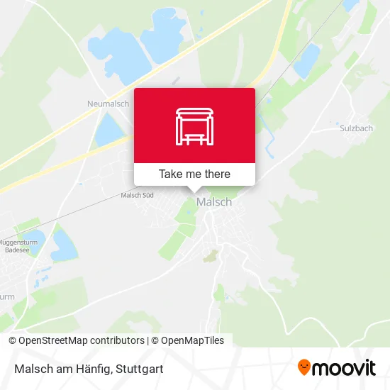 Карта Malsch am Hänfig
