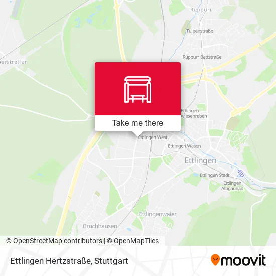 Карта Ettlingen Hertzstraße