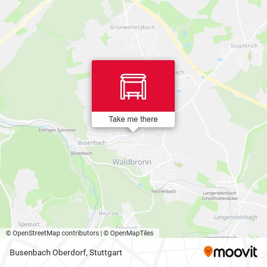 Карта Busenbach Oberdorf