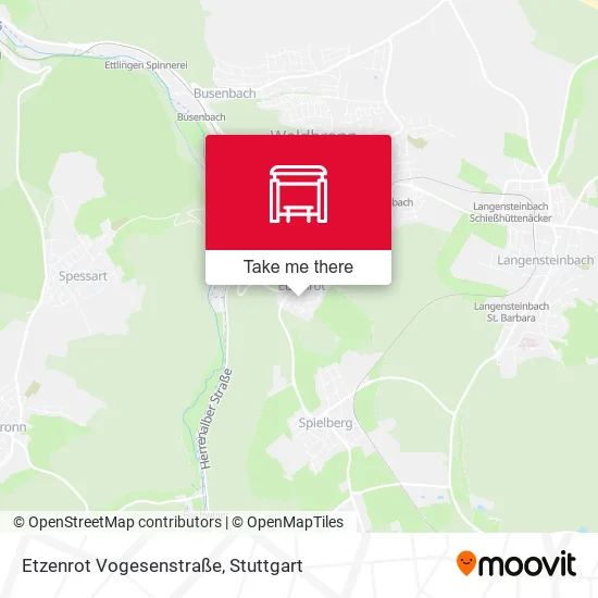 Карта Etzenrot Vogesenstraße