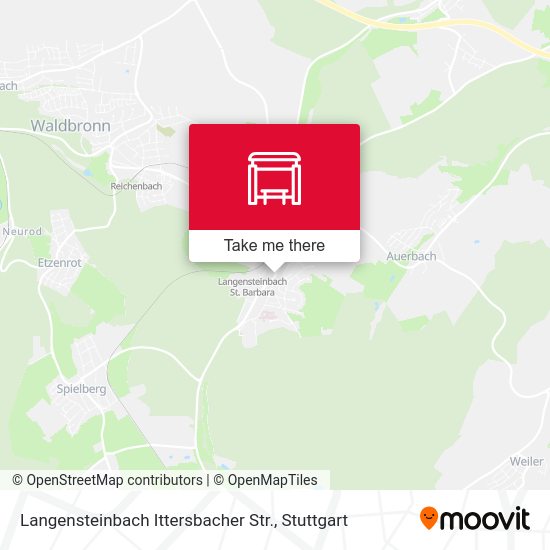 Langensteinbach Ittersbacher Str. map